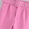 Taop Za, producto de principios de primavera, moda para mujer y temperamento, traje ajustado, abrigo, conjunto de pantalones de pie pequeño 240127