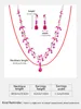 ネックレスイヤリングセットイタカッツォファッションブライダルジュエリー - 女性の結婚式のパーティーの機会に適した赤い王冠/ネックレス（箱を除く