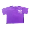 Stage noszenie letnie dzieci Hip Hop Boys Girls Street Dance Costume Purple T-shirts Krótkie rękawy strój Hip-Hop Pants Jazz BL6238