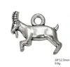 Antika Gümüş Kaplama Billy Keçi Oğlak Takımları DIY Doğa Takı Bilezik veya Kolye için Yapım3063527
