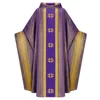 Vestidos casuais longos batinas para homens do clero sacerdote traje pulôver oração robe vestimentas impressas casula e roubou cristão