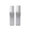 Storage Bottles Capacity 10ml (50pcs/lot) Clear Glass Roll On Split Charging Containers For Perfume Make Up Tools