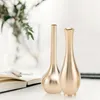 Vases 2 PCS Vase en cuivre pur Décoration Mini Fleur Ware Délicat Petite maison en laiton Bureau