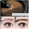 GECOMO Dual color air cushion dye eyebrow cream and powderwaterproofanti sweatand easy to apply makeup 240124