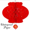 20st 8 tum diameter 20 cm traditionell kinesisk röd lykta för årsdekoration hängande festivalpapper 240127
