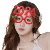 Zonnebrillen Frames Coole kostuumbrillen Kerstlenzen Jaarfeest Po Rekwisieten Sneeuwvlok Karaoke Brillen Cosplayaccessoires