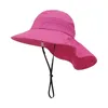 Chapeaux à large bord Chapeau de surf personnalisé Cap UPF 50 Sports nautiques Disquette Hate Femmes Visière Femmes Été Grandes visières pour hommes de voyage