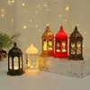 Nachtverlichting LED Nachtlampje Ornament EID Mubarak Draagbare Wind Lantaarn Moslim Ramadan Festival Lamp Kid Decor YQ240207