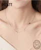 INZATT Reale 925 Sterling Silver Geometrica Rotonda Collana Del Choker Per Le Donne di Moda Minimalista Gioielleria Raffinata Accessori Carini 20195481742