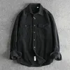 Chemises décontractées pour hommes May Kaki Vintage Corduroy Coton Chemise à manches longues Cargo Poche Baggy Pit Strip Veste