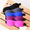 Slaapmaskers 3D-masker Natuurlijk Slee Eye Eyeshade Er Shade Patch Dames Heren Zacht Draagbaar Blinddoek Reizen Ooglap Lx7747 Drop Delivery Dhlol