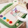 Barn Cartoon Drawing Board Baby Puzzle Magnetic Writing Toy Graffiti Montessori för barn 240131