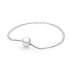 Rose Gold Ball Clasp Essence Collection pärlstav armband fit Snake Chain Fashion Armband Bangle 925 Sterling Silver Bead Charm 240118