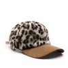 Ball Caps Il Keps Leopard Lamblool Women's Baseball Cap Men dla kobiet zagęszczony zimowy zimny słone