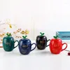 Tasses en céramique tasse en forme de pomme tasse de noël créatif mariage entreprise coffret cadeau