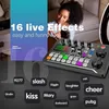 Carte son en direct et interface audio avec effets de mixage et changeur de voix, parfait pour le streaming, podcast, jeu, 240119