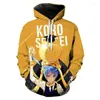 Herrtröjor mode tröjor anime mord klassrum män kvinnor trendiga pojkar flickor streetwear toppar korosensei kläder