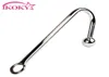 yutong IKOKY Stainless Steel Anal Hook Prostate Massage Gay Butt Plug with Ball Anal Plug Dilator nature Toys for Men and Women Me8884076