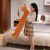 110cm longo dachshund brinquedo de pelúcia macio dos desenhos animados animal husky raposa shiba inu boneca nap travesseiro sofá almofada meninas presente de aniversário 240123