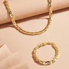 2023 fashion Bracelet Necklace Set Short Item For Women Jewelry Gift 240122