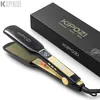 Kipozi Professional Flat Iron Hair Starten med digital LCD -skärm Dubbelspänning Instant uppvärmning Curling Y240126