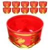 Paies jetables Paies 24pcs offrant une tasse de style chinois de style festif bol robuste pour le temple