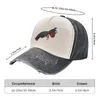 Casquettes de baseball Mantis Crevettes Noir Design alternatif Casquette de baseball Chapeau à pompon Mode Plage Femme Homme