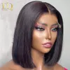 ارتداء GO GLULUELL WIG LACE PRONT HEAR HIRGS للنساء 818 بوصة البرازيلية مباشرة بوب بوب 134 الدانتيل