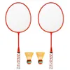 1 para fluorescencyjnego koloru badmintona rakieta H6508 z 2 piłkami dla dzieci na świeżym powietrzu Game 240122