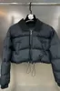 وصول الشتاء Prepomp Wint V Draptring Cotton Jacket Women Coat Short GH071 240124