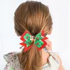 Accessoires pour cheveux, 2 pièces, pince à nœud de noël, épingles à cheveux classiques à carreaux, Barrettes pour enfants, ruban imprimé, arbre, Elk, Clips