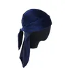 Berets Unisex Long Men Women Velvet Breathable Bandana Hat Durag Do Doo Du Rag Tail Headwrap Chemo Cap Bonnet Wrap Headwear