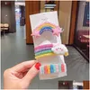 Hårtillbehör 3-barn Söt färg Hårklipp Colorf Rainbow Clip Fashion Baby Girl Hairpin Drop TSLM1 Leverans Kids Maternity Otim0