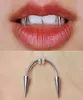 1 ST Punk Tandheelkundige Grills Dracula Septum Piercing Tijger Tand Nagel Rvs C Staaf Lip Ring Zomibe Vampier tanden Decoratie9399181