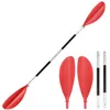 4 pièces à dégagement rapide Kayak Paddle Double tête lames Ultra léger carbone Kayak bateau surf accessoires de pêche 240127