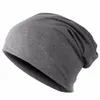 Berets Solid Color Baggy Slouchy Beanies Hat For Man Male Autumn Spring Hop Soft Cotton Skullcaps Outdoor Windproof Bonnet