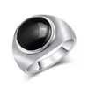 Кольца-кольца Простое благородное властное мужское старинное серебряное кольцо с капающим маслом