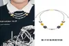 hanger ASAP rocky Wu Yifan dezelfde dobbelstenen parelketting mode heren039s en dames039s lachend gezicht hanger titanium staal juweel9600324