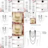 Hänghalsband 18k guldpläterad typskylt halsband personligt dubbelskikt 3D med hjärta anpassade namn rostfritt stål smycken dhols