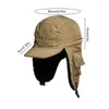 Cycling Caps Pilot Hat Adult Women Warm With Ear Flap Trapper Hunting Costume Accessories For Snowboarding Fishing Gardening