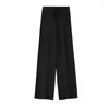 Women's Pants Western Style All-Matching Drooping Wide-Ben Outer Wear Comfort och Casual Loose Slant Straight DrawStrin