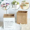 Emballage cadeau Boîte de rangement de fleurs en papier kraft Pot de vase multi-plantes Sac épaissi à double couche Sacs décoratifs de bureau