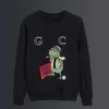 Artı Boy Boy Hoodie Tasarımcı Kazak Erkek Kadın Moda Anime Mektup Baskı Grafik Sweatshirt Sıradan Gevşek Renk Pamuklu Pamuklu Büyük Boyutlu Uzun Knalı Tişört