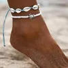 Tornozeleiras Fitshinling Bohemian Beach Seed Beads Pé Perna Tornozelo Pulseira Férias Vintage Jóias Para Mulheres Moda 2024 Verão