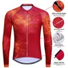 XTIGER Abbigliamento da ciclismo per uomo Panno morbido invernale Manica lunga Mountain Bike Bicicletta da strada Camicia Jeresys Pantaloni imbottiti Jakcet 240131