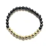 Bracelets à maillons MG2046 Design naturel 6 MM A Grade noir oeil de tigre pierre Bracelet perles de cuivre femmes énergie Yoga poignet Mala