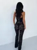 Townlike Bandage Sexy Party Lace Jumpsuits For Women Elegant Backless Halter Rompers Womens Jumpsuit Summer Overalls 240202