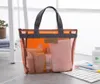 Women039s Makeup Cosmetic Mesh Bag Organizer Tote Beauty Accessories toalettety Kit Travel Storage Bag Pouch 5 Colors7097102
