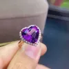 Cluster Rings KJJEAXCMY Fine Jewelry 925 Sterling Silver Inlaid Amethyst Luxury Girl Ring Support Test Chinese Style Selling