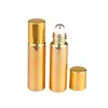 Storage Bottles 5ML Metal Roller Refillable Bottle Essential Oils Roll-on Glass Perfume Cosmetics Container Lotion Spray Atomizer